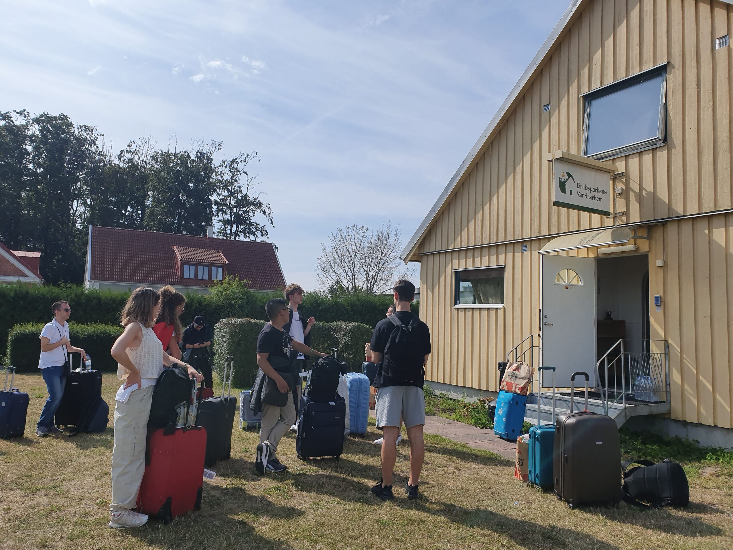 Arrivo a Malmö Gruppo di partecipanti del programma ALMA all'arrivo a Malmo.