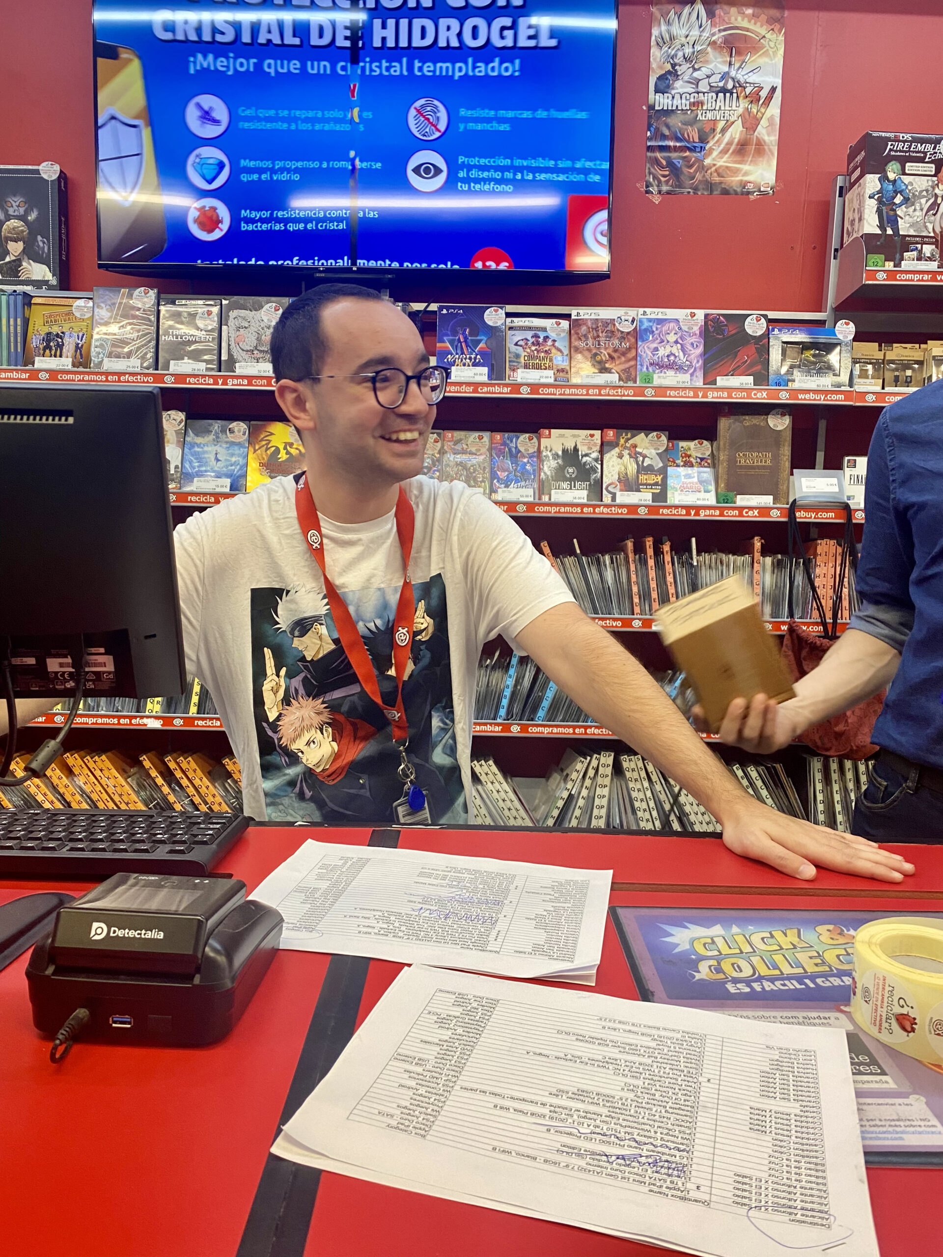 Luca Valente durante il suo tirocinio
